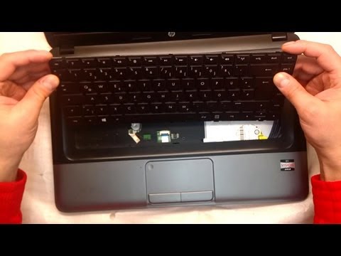 how to remove hp laptop keyboard