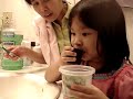 hahaha, my baby cousin when she's brushing her teeth.