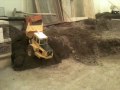 RC Volvo A25C loaded by LIebherr 944, unloading and crawling