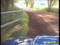 Petter Solber destruye su Impreza wrc en el shakedown