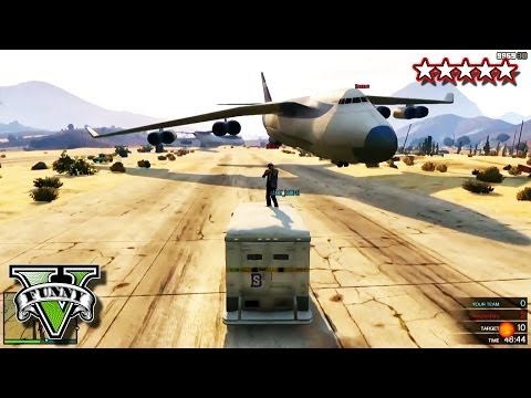 GTA 5 CARGO PLANE Funny Moments - Barrel-roll, Stunts & Fails - Grand Theft Auto 5