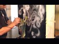 Airbrush Speed Painting Airbrushing PC case mod PART 1 Airbrush Speed Painting Airbrushing PC case mod PART 1