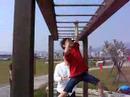 2004 Feb - 7yr old Miky on Jungle gym