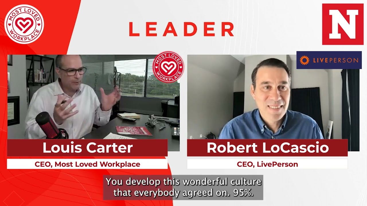 LivePerson CEO Rob Locascio on Leaders Live with host Louis Carter on Newsweek
