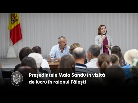 Președinta Maia Sandu, la Fălești: „Vrem ca satele noastre să fie pline de oameni și vom continua să le susținem financiar pentru a îmbunătăți condițiile de viață”