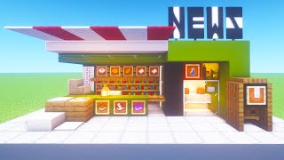 Minecraft Tutorial: How To Make A News Stand "2021 City Build"
