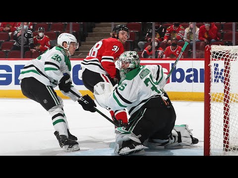 Brandon Hagel scores one of the weirder goals this year against the Stars