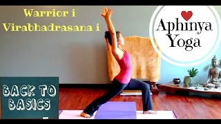Aphinya Yoga - Back to Basis - Virabhadrasana I or Warrior I