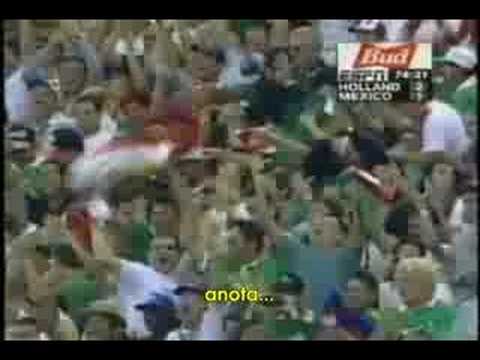 Gran actuación de Arellano México vs Holanda 1998.