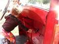 Savannah Playing on Old Fire truck