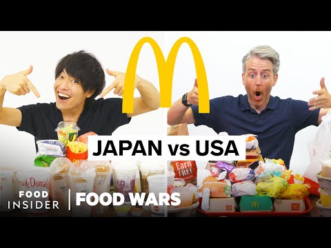 Play this video US vs Japan McDonald39s  Food Wars