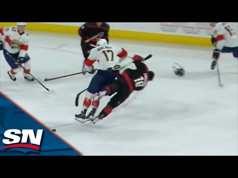 Mason Marchment Crushes Vincent Trocheck With Massive Open Ice Hit
