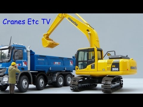 komatsu - This is the Cranes Etc TV review of NZG's 1/50 scale model of the Komatsu PC200-8 Excavator. The model review is 804. The full review is on the Cranes Etc we...