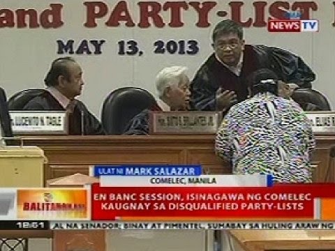BT: En Banc session, isinagawa ng Comelec kaugnay sa disqualified part-lists
