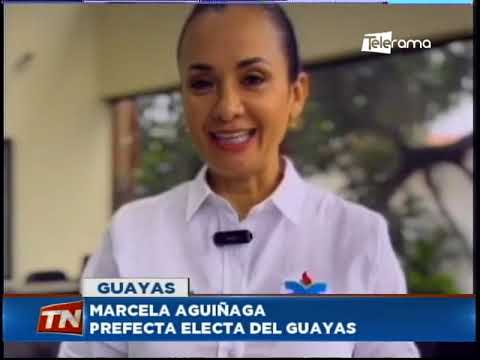 Marcela Aguiñaga es la virtual ganadora de la prefectura