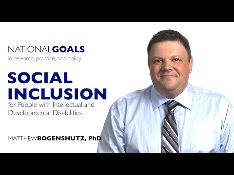 Social Inclusion for people with intellectual and developmental disabilities