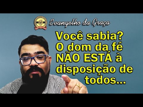 A FÉ NÃO É DE TODOS