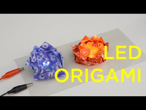 LED Origami – Lotus Flower & Frog