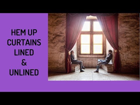 how to take up curtains