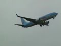 thomsonfly   boeing 737 800   on finals for manchester