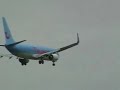 thomsonfly   boeing 737 800   on finals for manchester