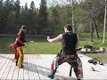Miki och Otto leker ninja turtles