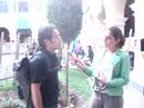 ensabap protesta gina dando entrevista