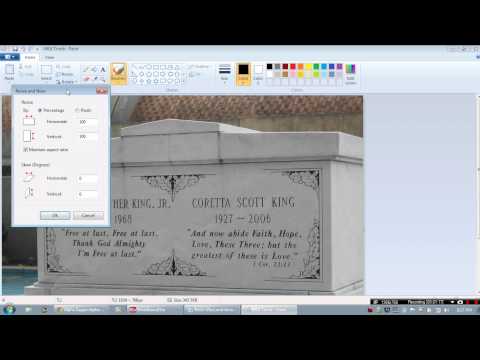 how to resize an image in paint windows xp