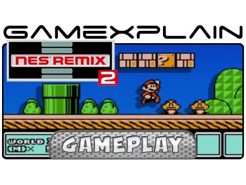 NES Remix 2: SMB 1-1 Recreated in Super Mario Bros. 3 - Gameplay (Wii U)