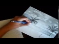 A Speed Drawing of a Beach