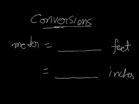 how to convert from inch to meter