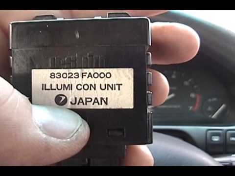 1995 Subaru Legacy – DIY: illumination control unit replacement