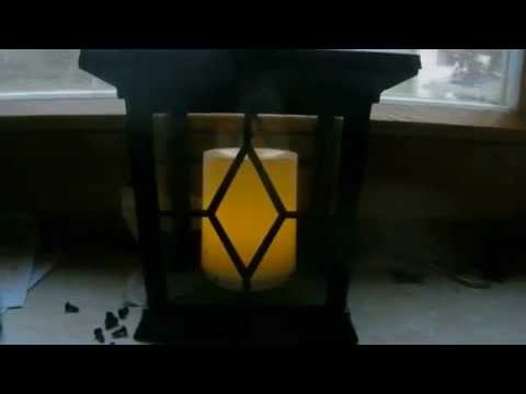 Kerzenlaterne mit  LED flackernd, SOLAR