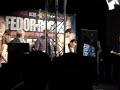 Fedor vs Rogers weigh in Gegard