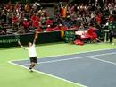 Davis Cup 2008: Doubles Germany-Spain Set 4 setpoint!