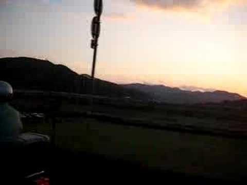 Cycling beside the Shimanto-gawa river