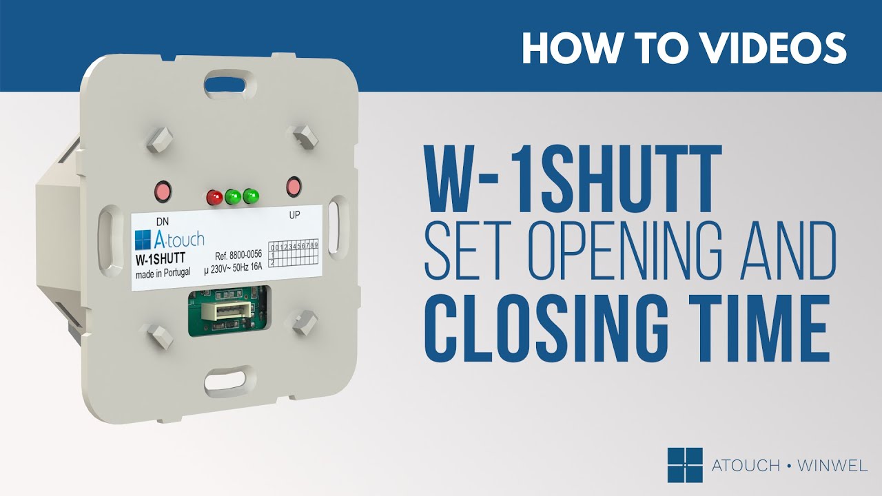 Definir tempos de abertura e fecho