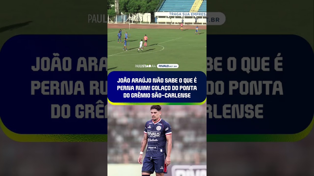 Se a ruim já é assim... Golaço do João Araújo pro Grêmio São-Carlense no #PaulistãoA4Rivalo.