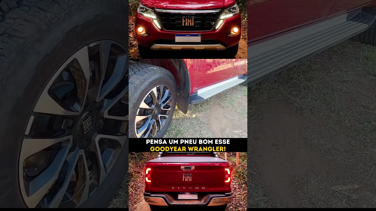Picape média tem que ter pneu bom e aqui a Fiat acertou em cheio na escolha do Goodyear Wrangler!!!