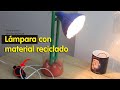 Como Hacer Una Lámpara Casera Con Material Reciclable