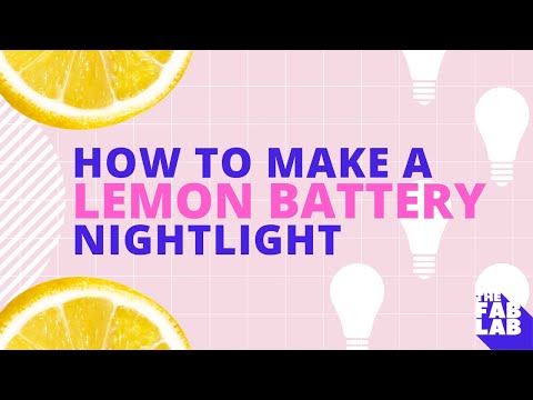 how to make a lightbulb light up with a lemon