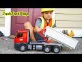 Bruder Tractor Trailer Dump Truck Surprise Toy Unboxing Kid Playing With Toys