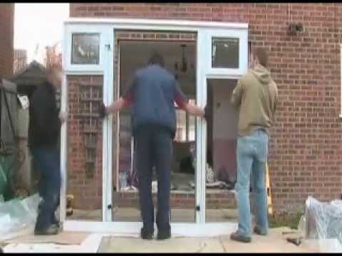 how to fit french patio doors