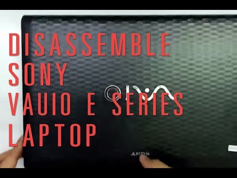 how to open vaio e series laptop