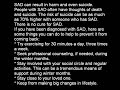 SAD  Seasonal affective disorder Seasonal Affective Disorder (SAD)
