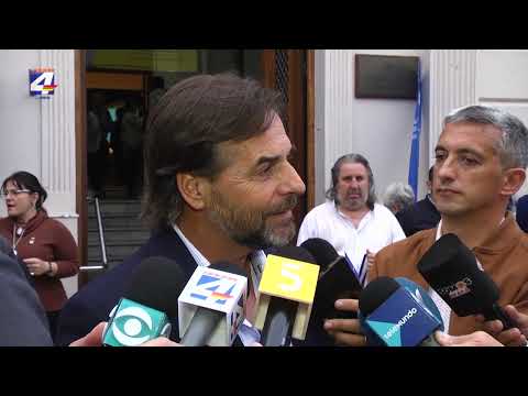 Luis Lacalle Pou expresó su rechazo a la denuncia falsa contra Yamandú Orsi