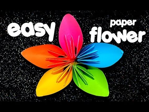 how to easy origami flower