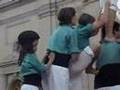 Castellers de Vilafranca en Plaza de Armas, Santiago de Xile