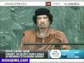 Muammar Abu Minyar al Gaddafi speech at United Nations General Assembly in New York 2009 part 9 of 9