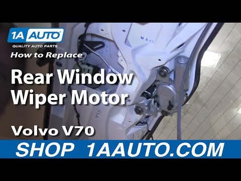 How To Install Replace Rear Window Wiper Motor Volvo V70 Wagon